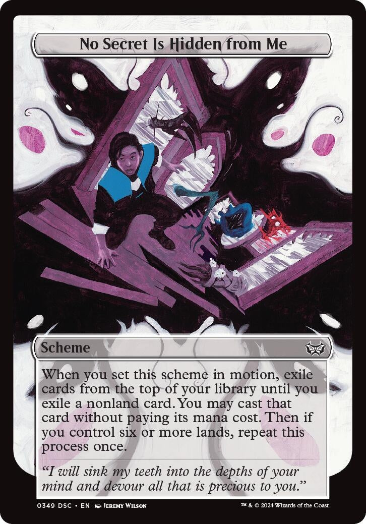 No Secret Is Hidden from Me (Full Art) (349) (Archenemy: Duskmourn)