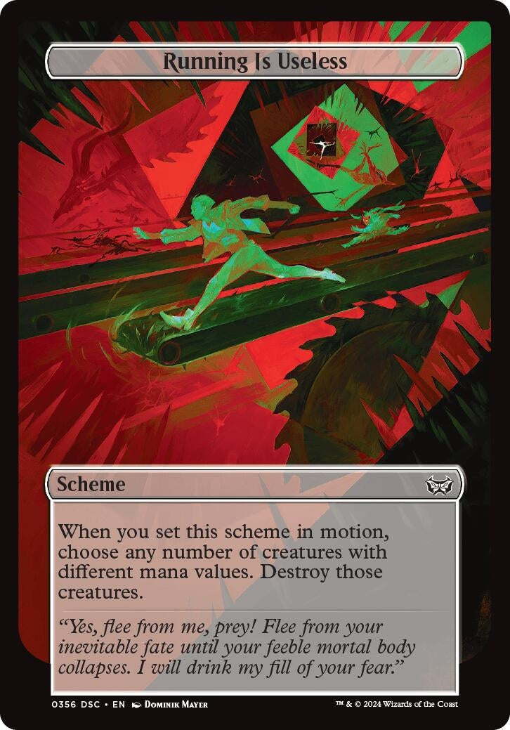 Running Is Useless (Full Art) (356) (Archenemy: Duskmourn)