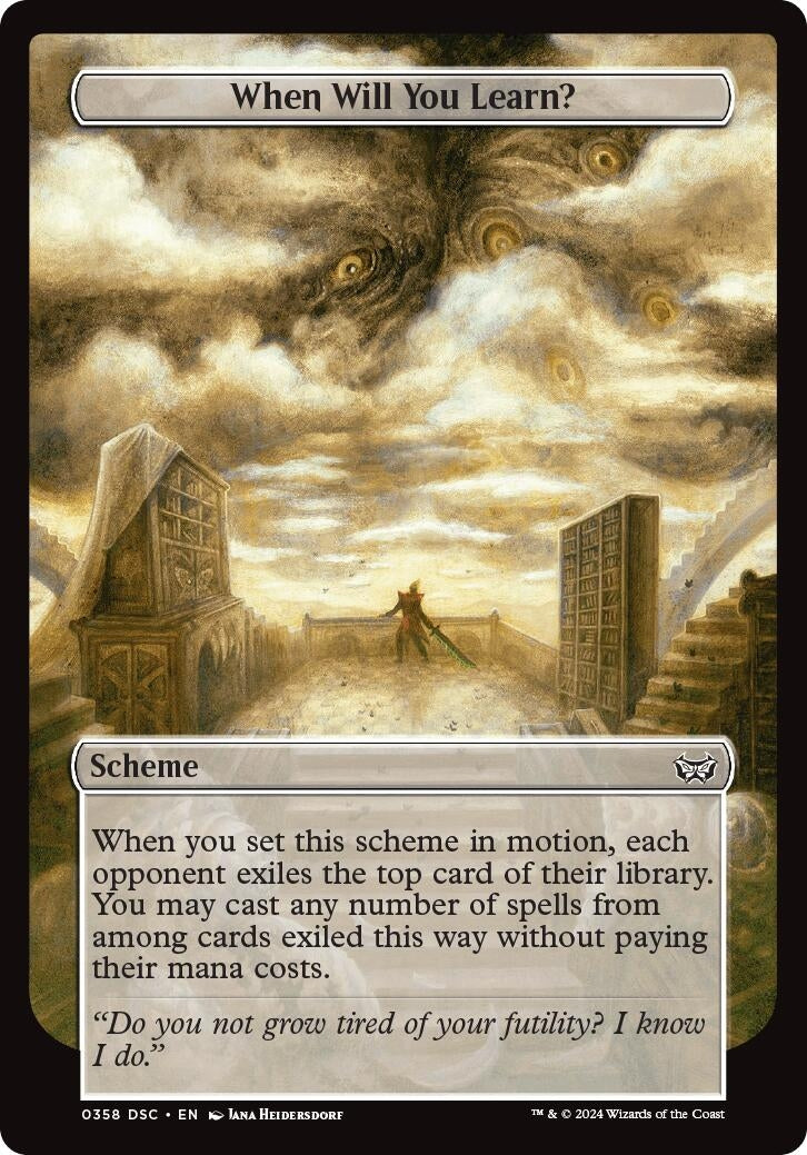 Image for When Will You Learn? (Full Art) (358) [A:DSC]