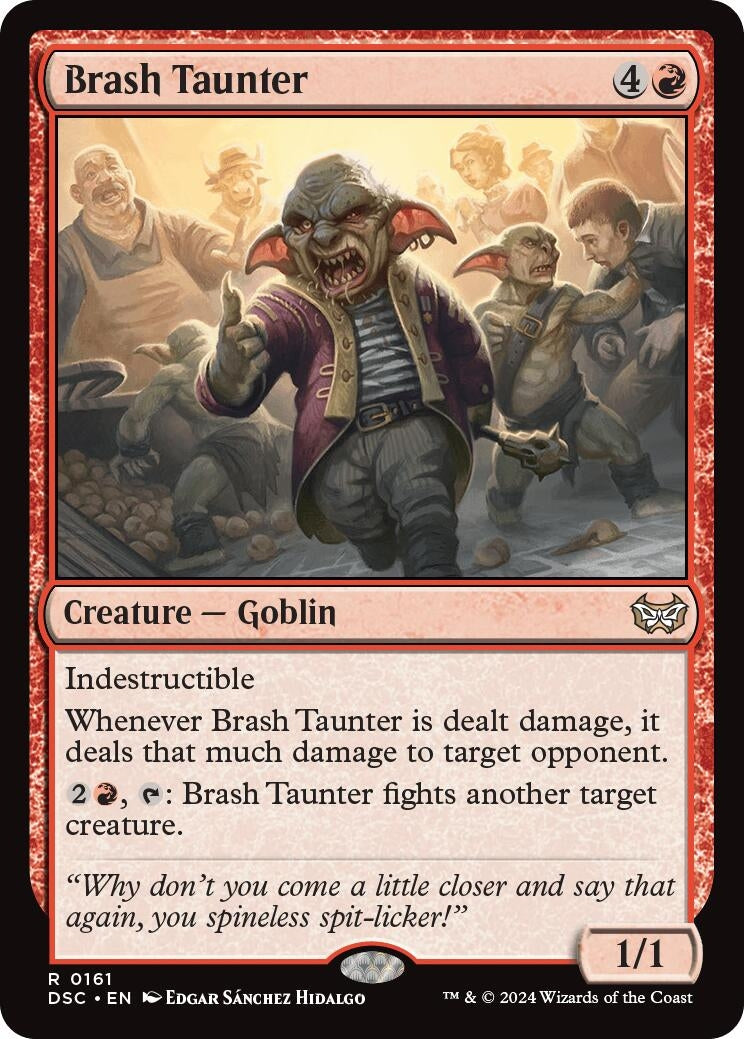 Brash Taunter (161) (Commander: Duskmourn: House of Horror)