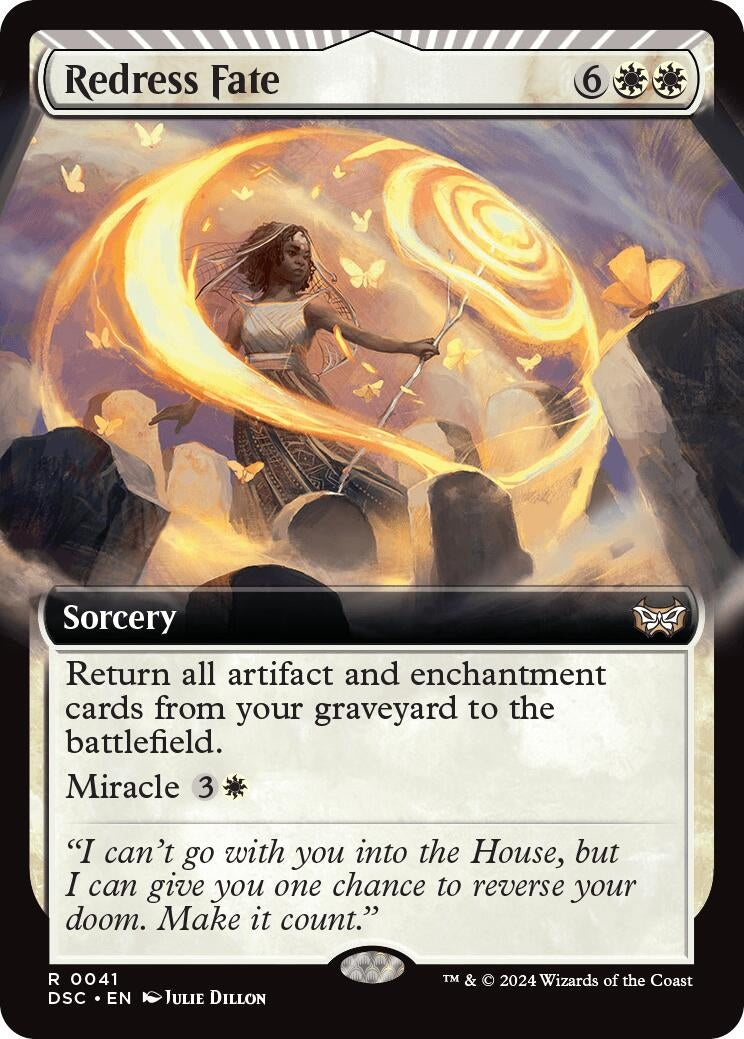 Redress Fate (Extended Art) (41) (Commander: Duskmourn: House of Horror)