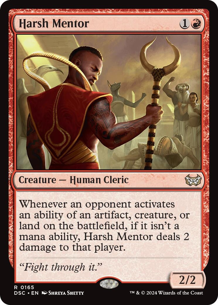 Harsh Mentor (165) (Commander: Duskmourn: House of Horror)