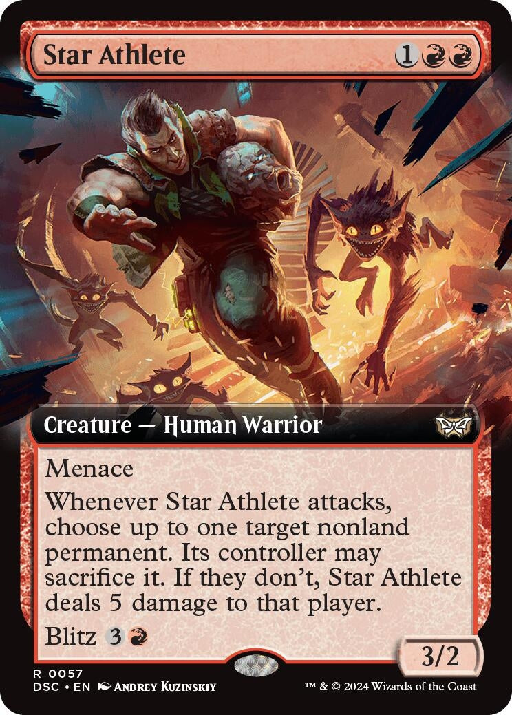 Star Athlete (Extended Art) (57) (Commander: Duskmourn: House of Horror)