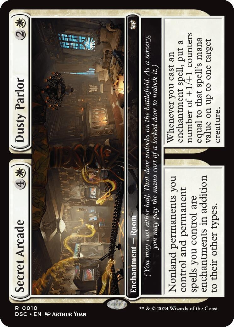 Secret Arcade // Dusty Parlor (10) (Commander: Duskmourn: House of Horror)