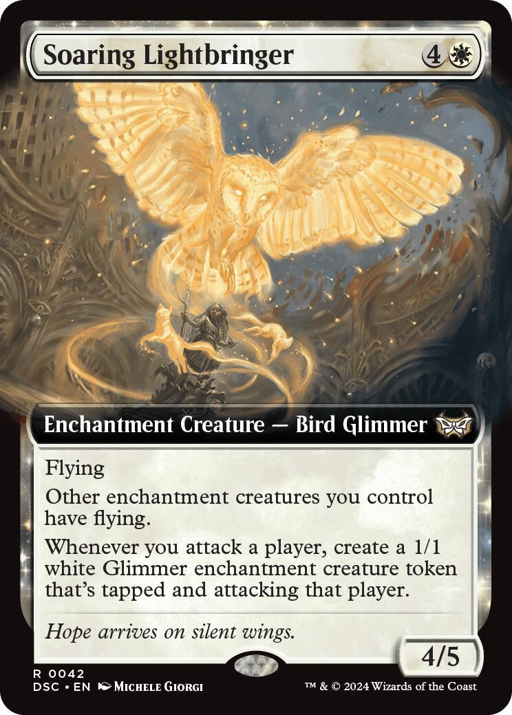 Soaring Lightbringer (Extended Art) (42) (Commander: Duskmourn: House of Horror)