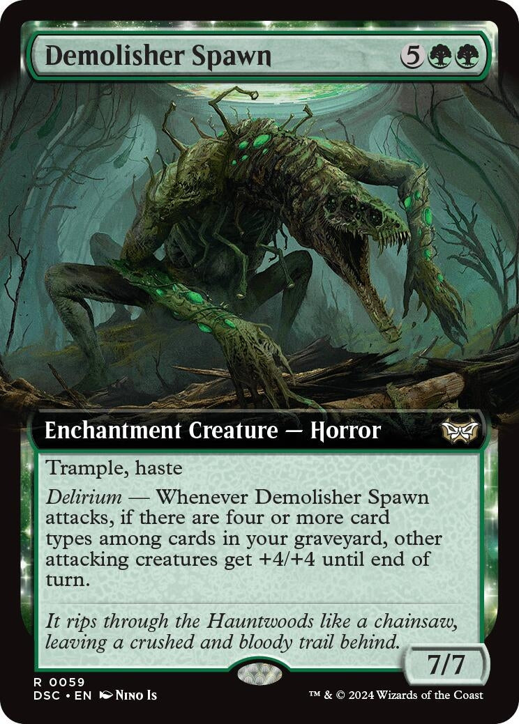 Demolisher Spawn (Extended Art) (59) (Commander: Duskmourn: House of Horror)