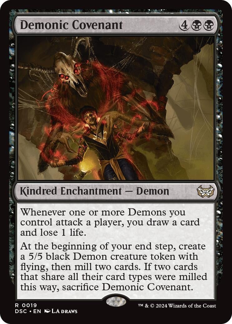 Demonic Covenant (19) (Commander: Duskmourn: House of Horror)