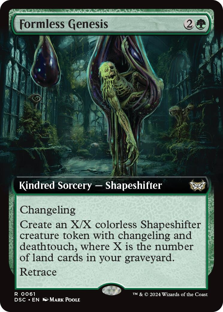 Formless Genesis (Extended Art) (61) (Commander: Duskmourn: House of Horror)