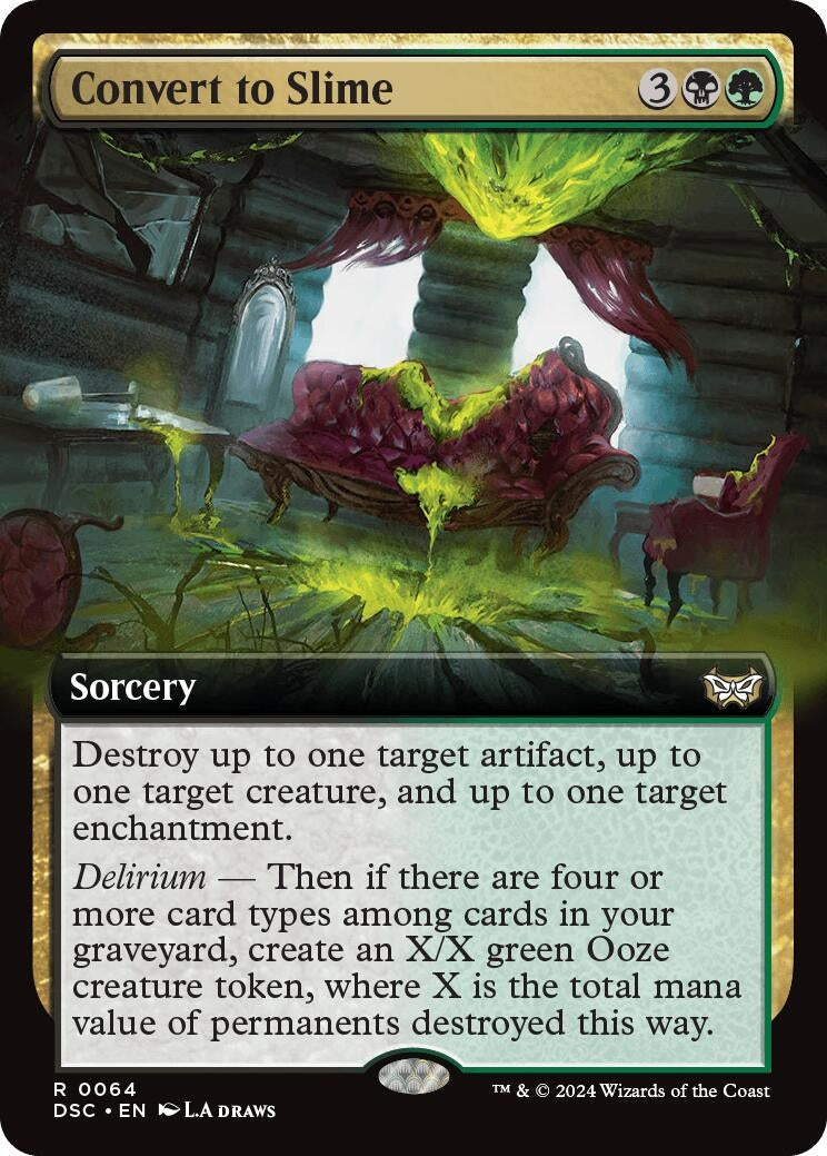 Convert to Slime (Extended Art) (64) (Commander: Duskmourn: House of Horror)