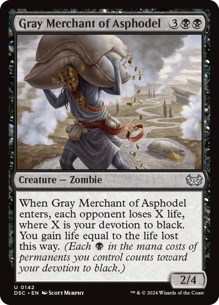 Gray Merchant of Asphodel (142) (Commander: Duskmourn: House of Horror)