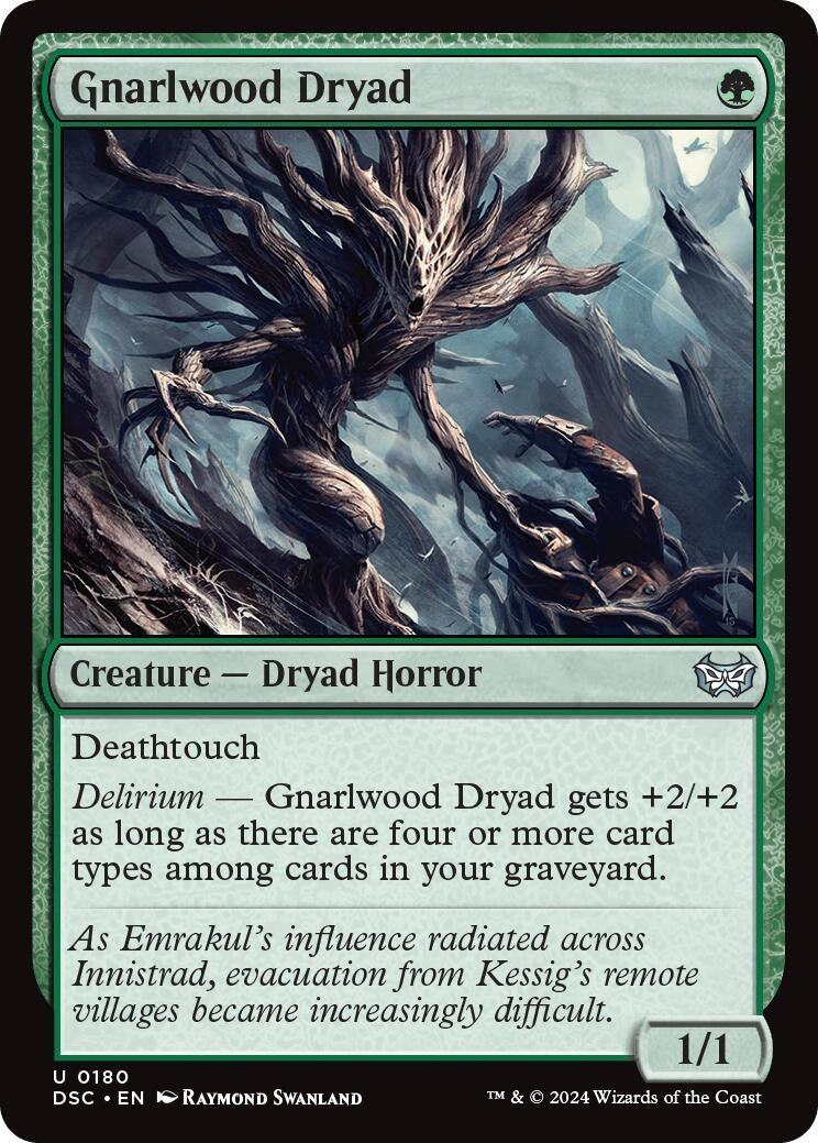 Gnarlwood Dryad (180) (Commander: Duskmourn: House of Horror)