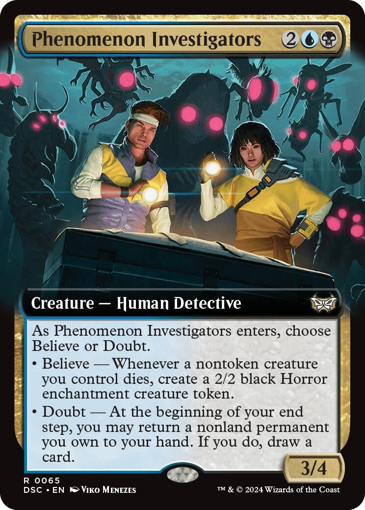 Phenomenon Investigators (Extended Art) (65) (Commander: Duskmourn: House of Horror)