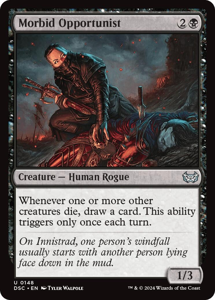 Morbid Opportunist (148) (Commander: Duskmourn: House of Horror)
