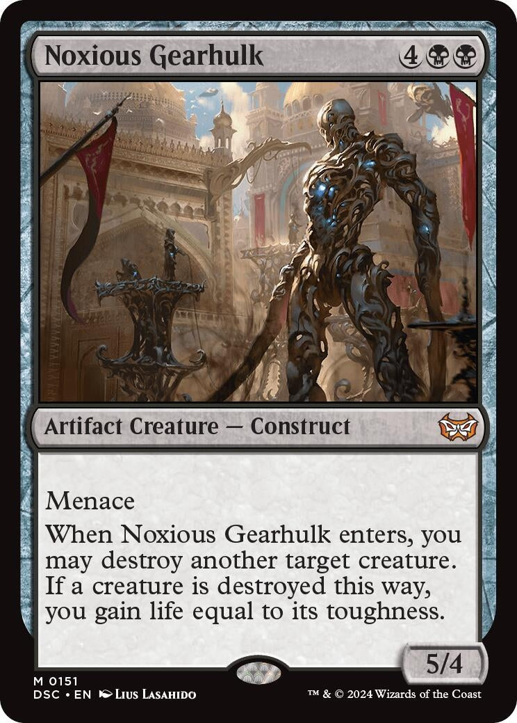 Noxious Gearhulk (151) (Commander: Duskmourn: House of Horror)