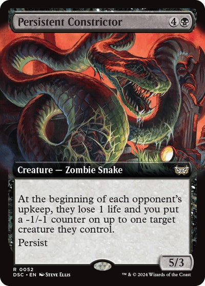 Persistent Constrictor (Extended Art) (52) (Commander: Duskmourn: House of Horror)