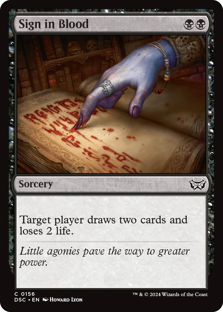 Sign in Blood (156) (Commander: Duskmourn: House of Horror)