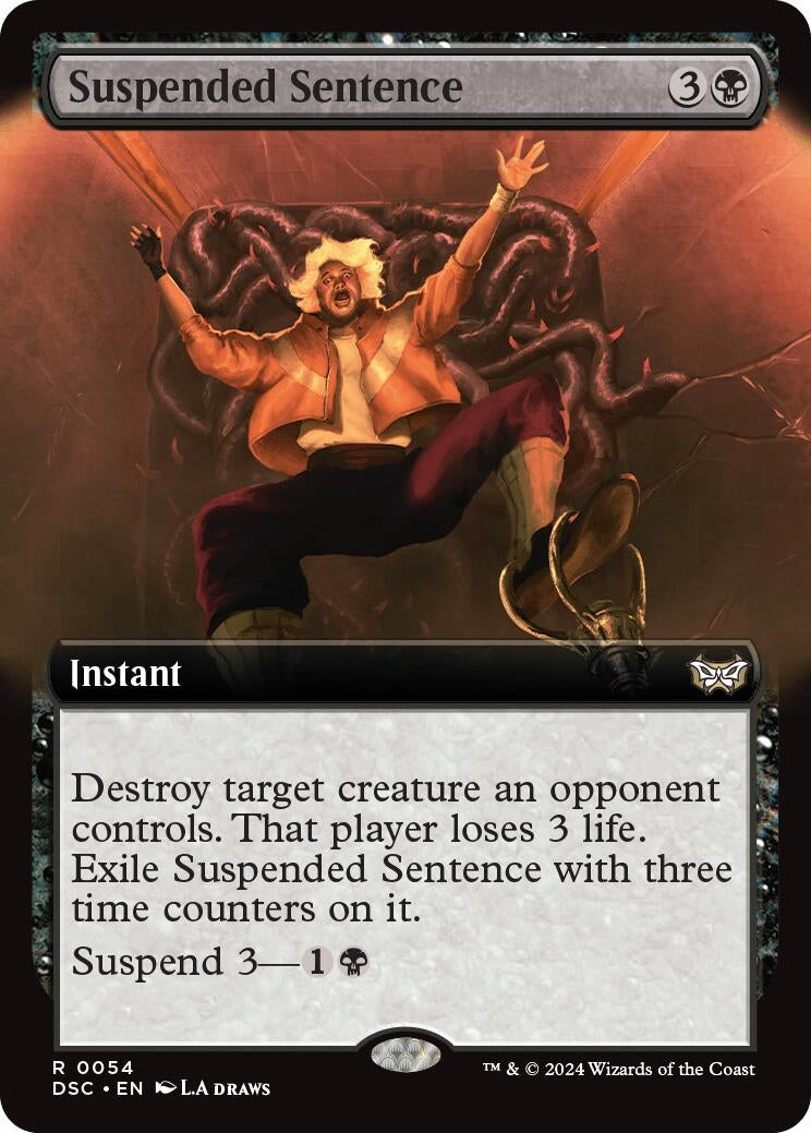 Suspended Sentence (Extended Art) (54) (Commander: Duskmourn: House of Horror)