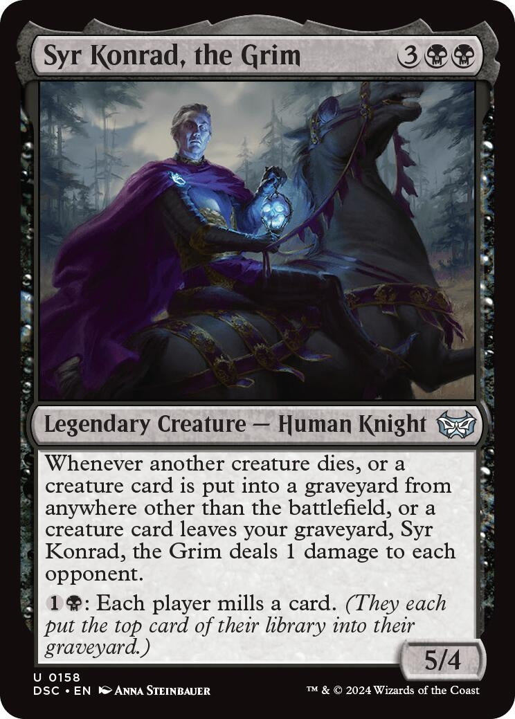Syr Konrad, the Grim (158) (Commander: Duskmourn: House of Horror)
