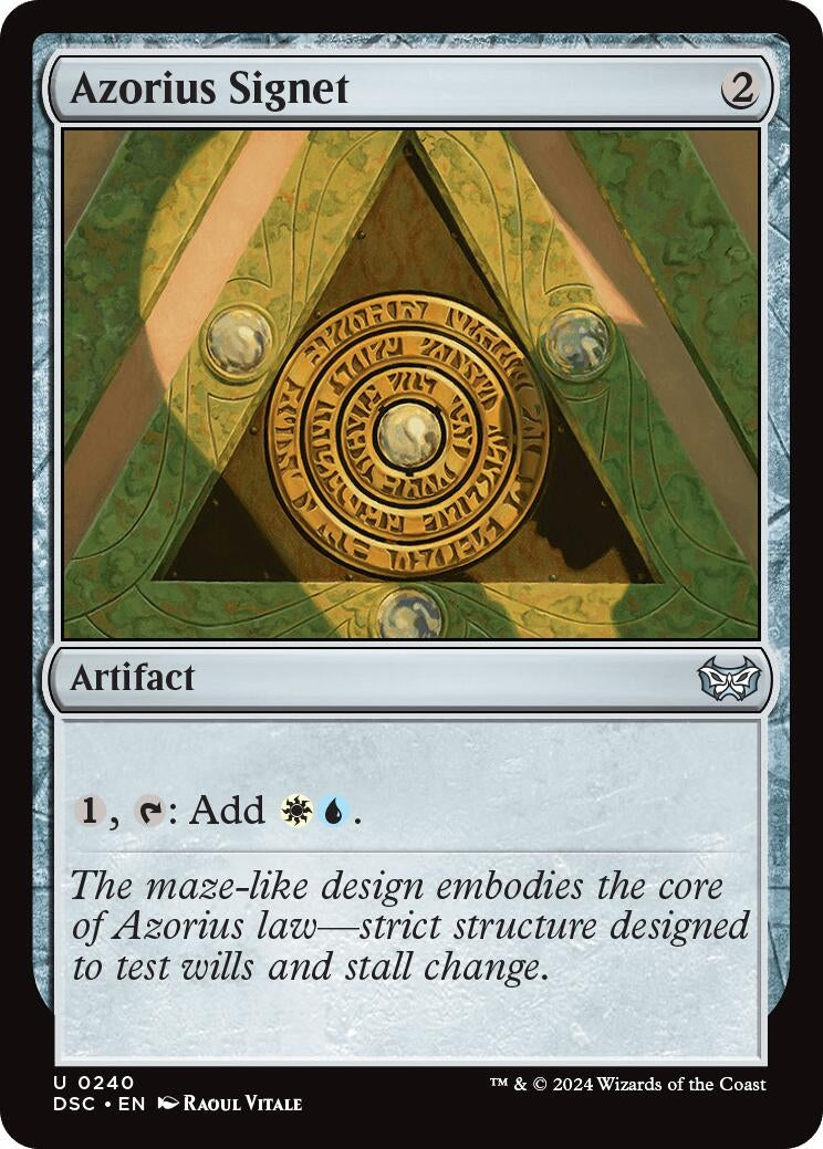 Azorius Signet (240) (Commander: Duskmourn: House of Horror)