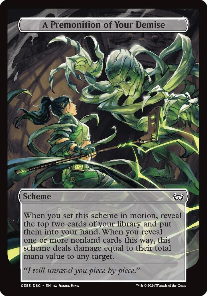 A Premonition of Your Demise (Full Art) (353) (Archenemy: Duskmourn)
