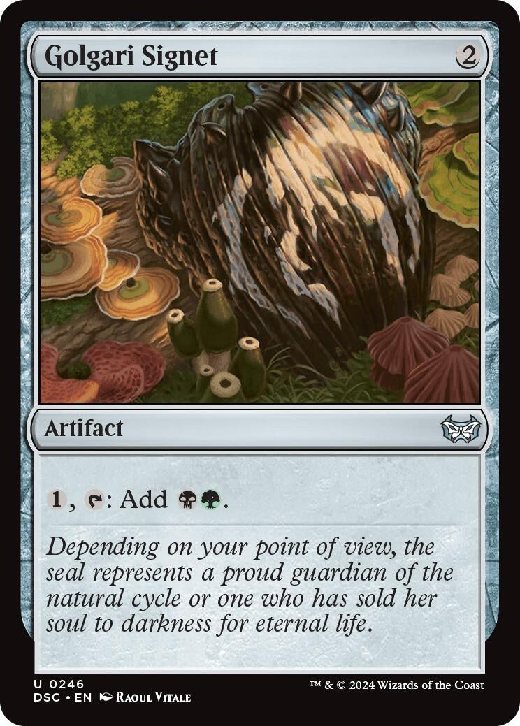 Golgari Signet (246) (Commander: Duskmourn: House of Horror)