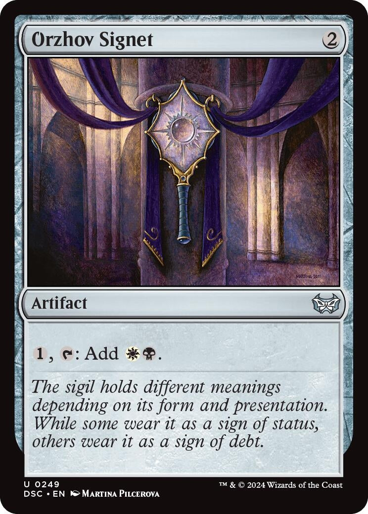 Orzhov Signet (249) (Commander: Duskmourn: House of Horror)