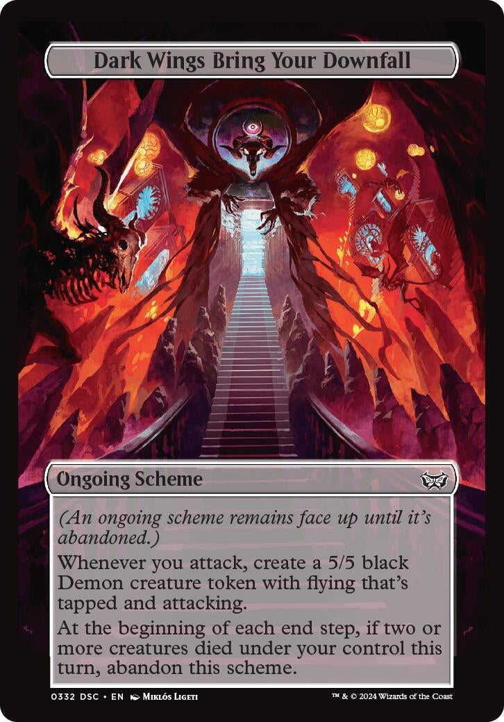 Dark Wings Bring Your Downfall (Full Art) (332) (Archenemy: Duskmourn)