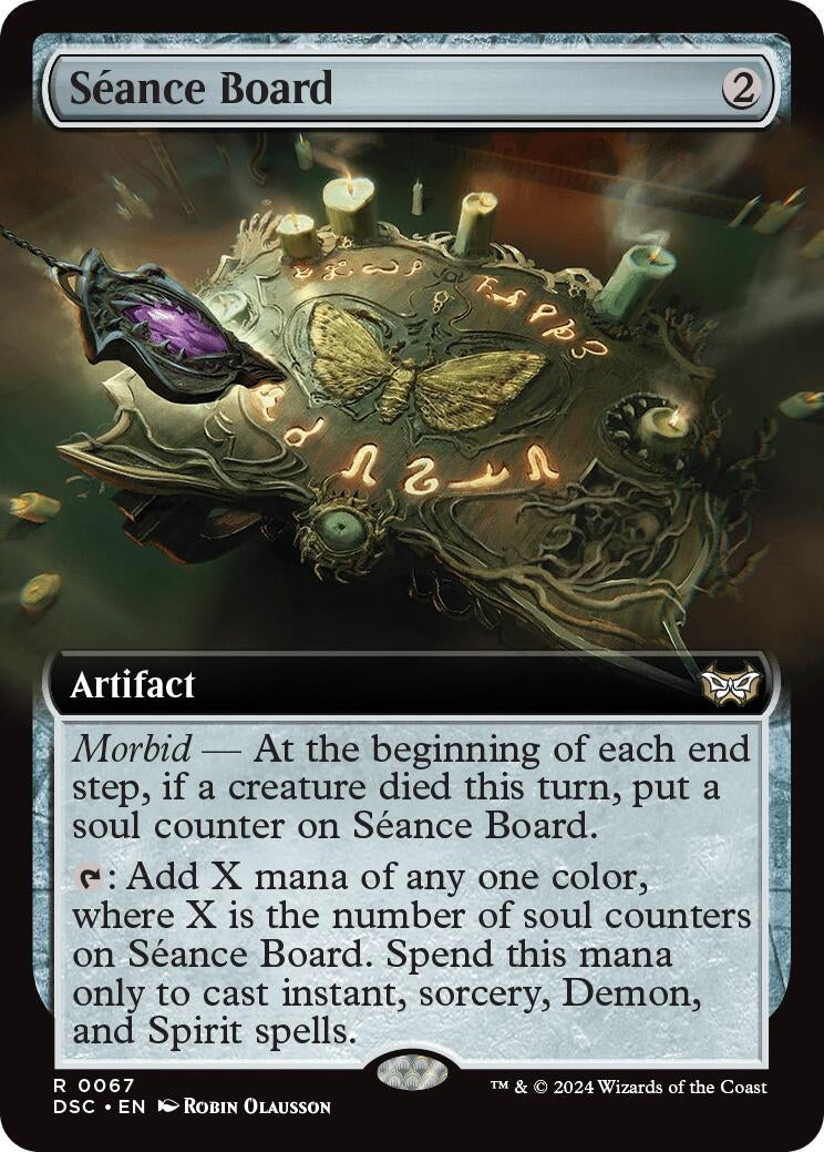 Seance Board (Extended Art) (67) (Commander: Duskmourn: House of Horror)