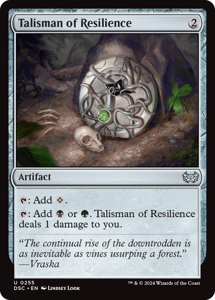 Talisman of Resilience (255) (Commander: Duskmourn: House of Horror)