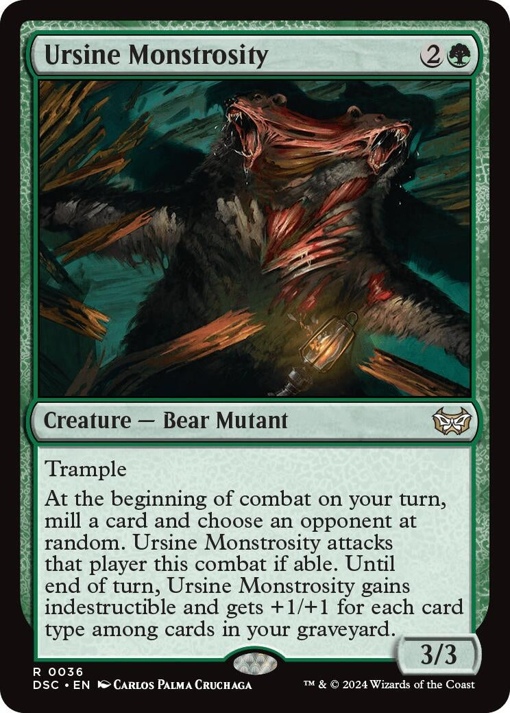 Ursine Monstrosity (36) (Commander: Duskmourn: House of Horror)