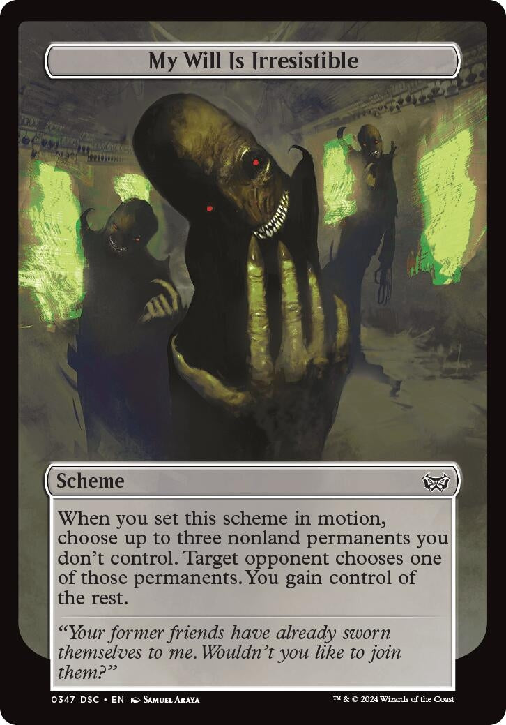 My Will Is Irresistible (Full Art) (347) (Archenemy: Duskmourn)