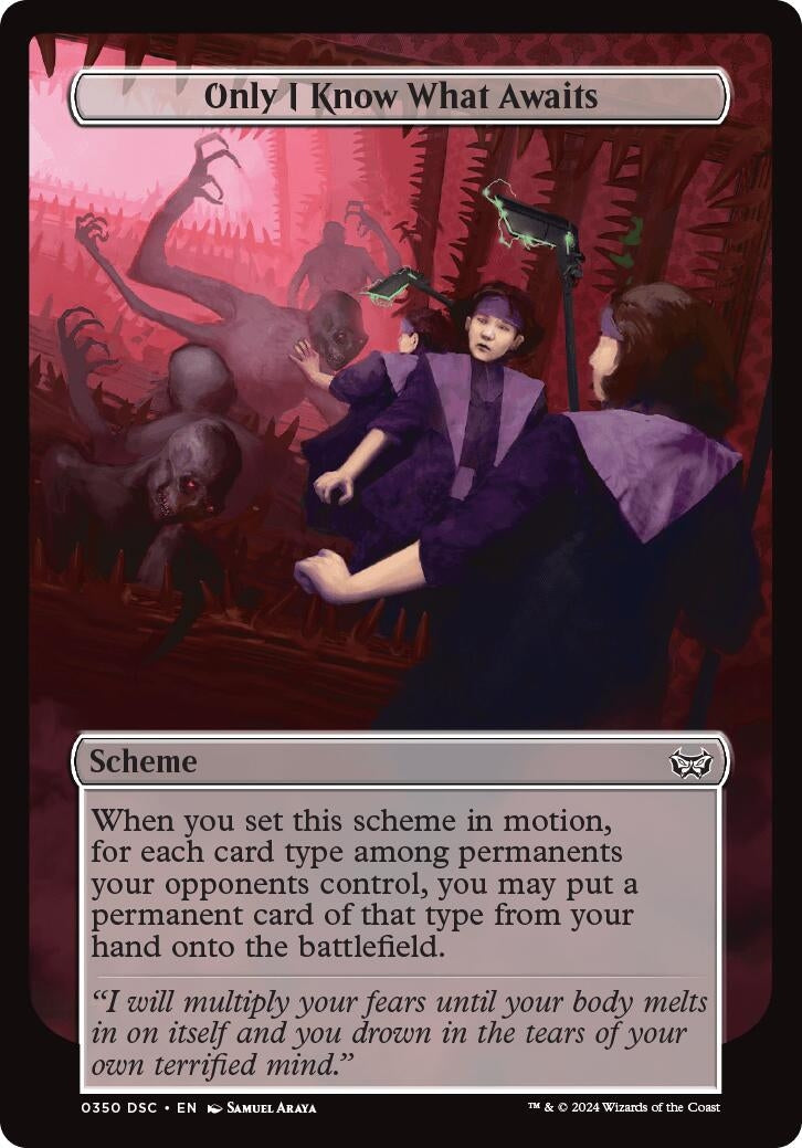 Only I Know What Awaits (Full Art) (350) (Archenemy: Duskmourn)