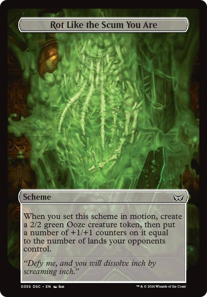 Rot Like the Scum You Are (Full Art) (355) (Archenemy: Duskmourn)