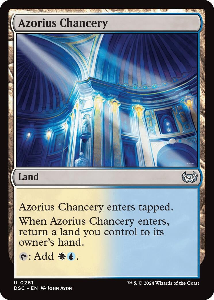 Azorius Chancery (261) (Commander: Duskmourn: House of Horror)