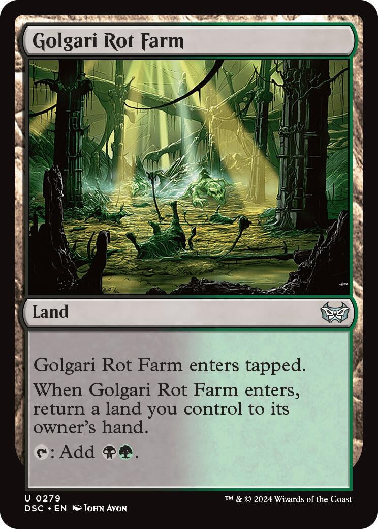 Golgari Rot Farm (279) (Commander: Duskmourn: House of Horror)