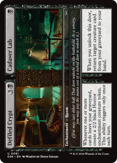 Defiled Crypt // Cadaver Lab (91) (Duskmourn: House of Horror)