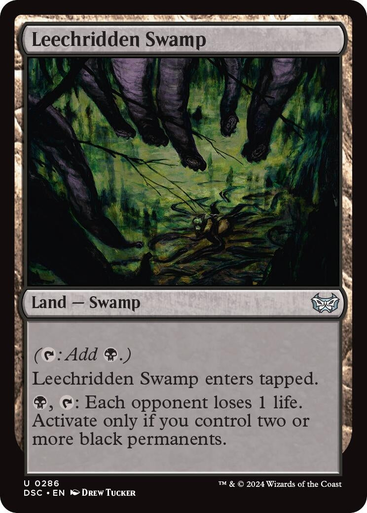 Leechridden Swamp (286) (Commander: Duskmourn: House of Horror)