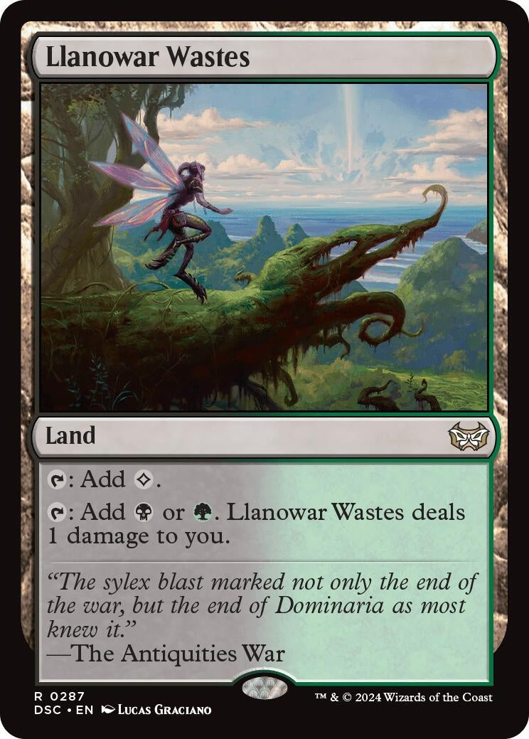 Llanowar Wastes (287) (Commander: Duskmourn: House of Horror)