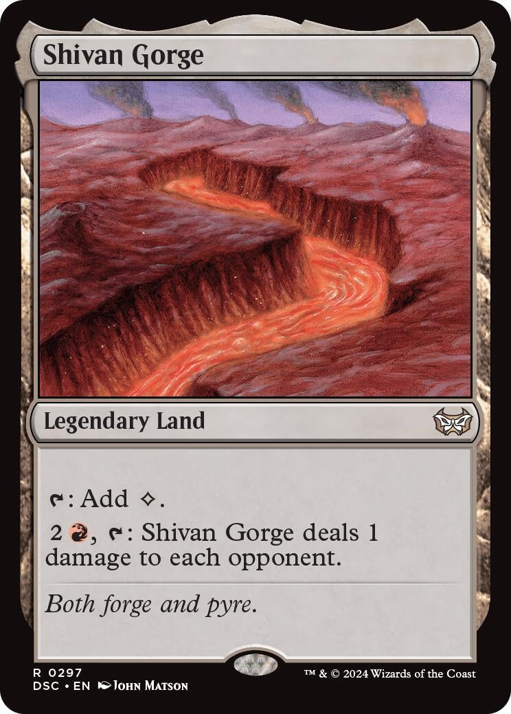 Shivan Gorge (297) (Commander: Duskmourn: House of Horror)