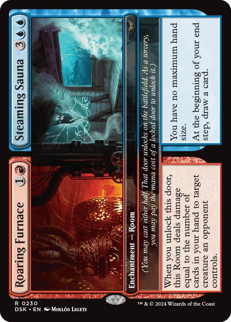 Roaring Furnace // Steaming Sauna (230) (Duskmourn: House of Horror)