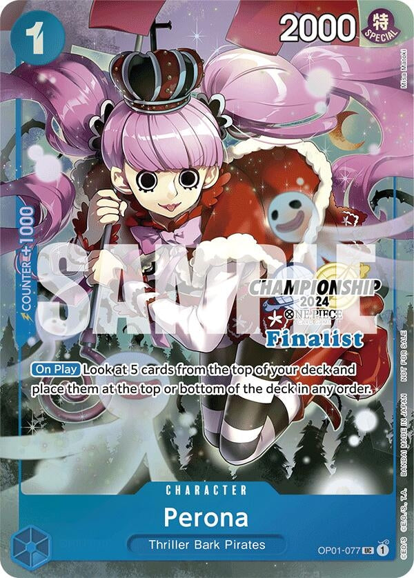 Image for Perona (Championship 2024 Finalist Card Set) (OP01-077) (One Piece Promotion Cards) - One Piece Card Game