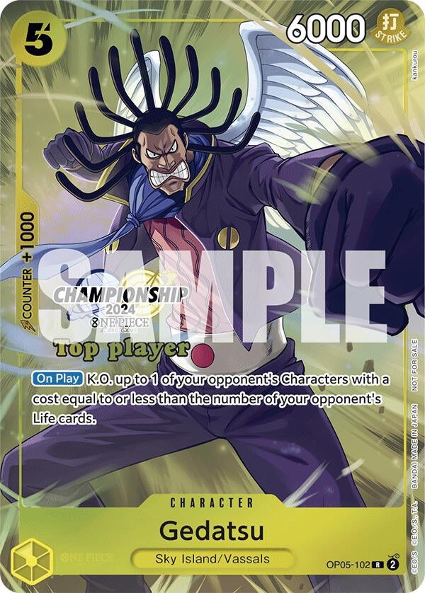 Image for Gedatsu (Championship 2024 Top Player Pack) (OP05-102) (One Piece Promotion Cards) - One Piece Card Game