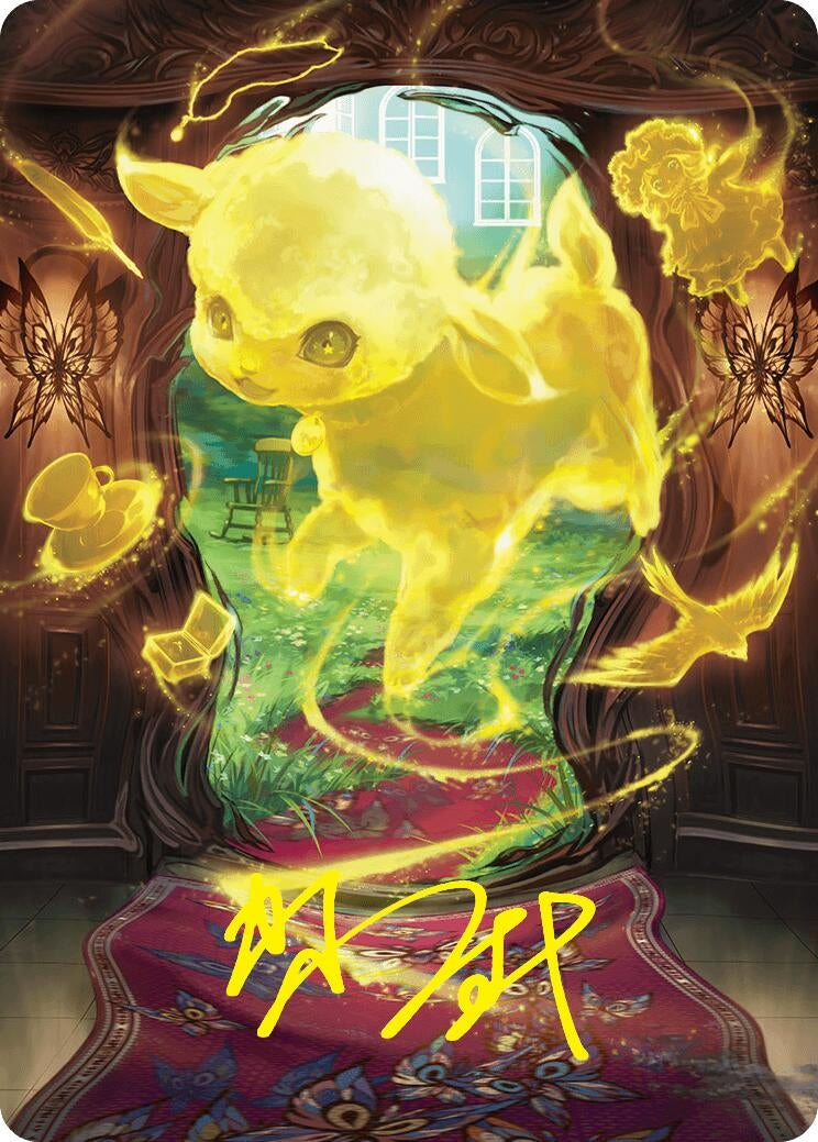 Enduring Innocence Art Card (Gold-Stamped Signature) (46) (Art Series: Duskmourn: House of Horror)
