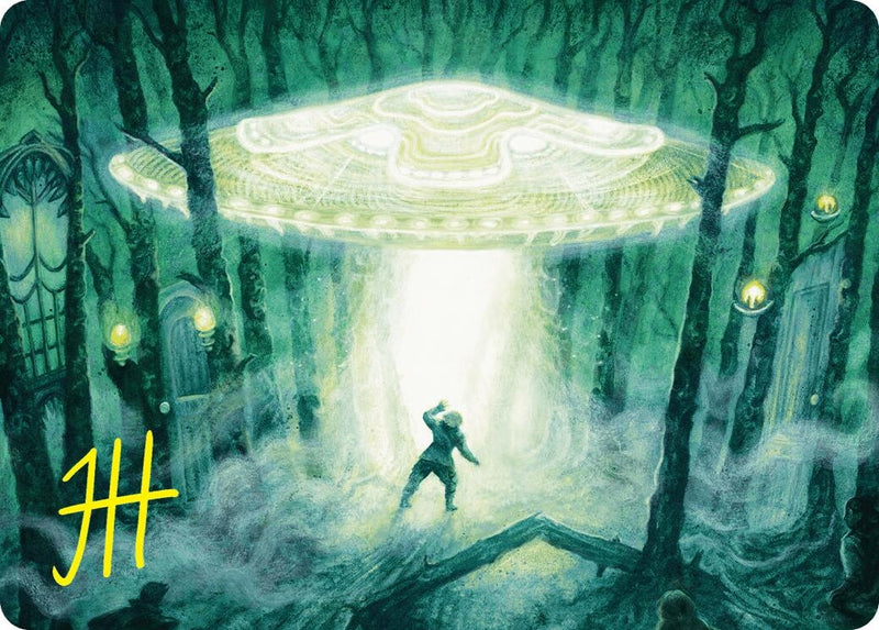Unidentified Hovership Art Card (Gold-Stamped Signature) (2) (Art Series: Duskmourn: House of Horror)