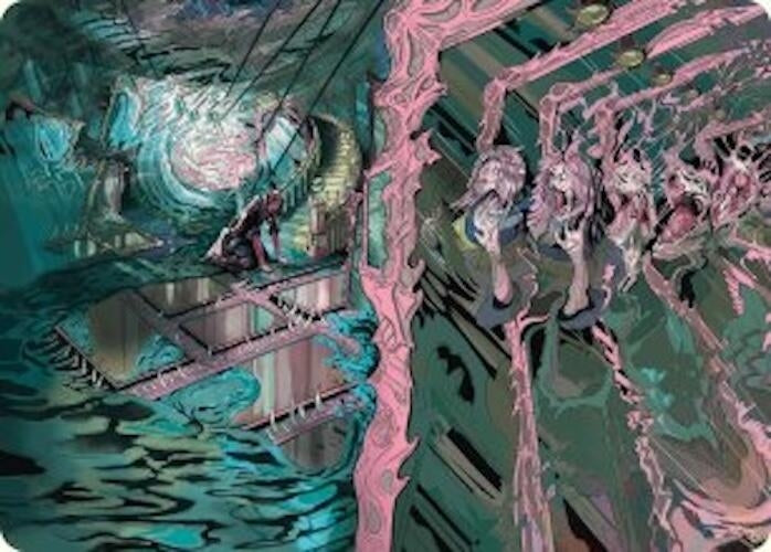 Mirror Room // Fractured Realm Art Card (36) (Art Series: Duskmourn: House of Horror)