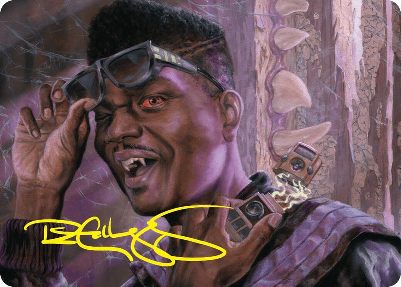 Dashing Bloodsucker Art Card (Gold-Stamped Signature) (6) (Art Series: Duskmourn: House of Horror)
