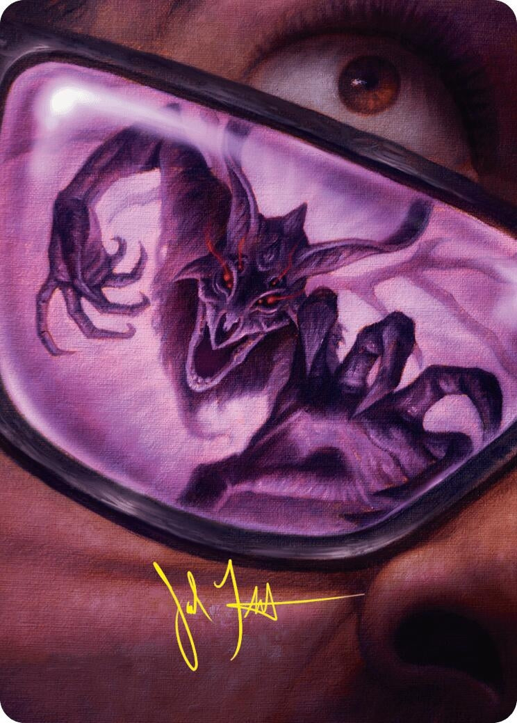 Doomsday Excruciator Art Card (Gold-Stamped Signature) (38) (Art Series: Duskmourn: House of Horror)