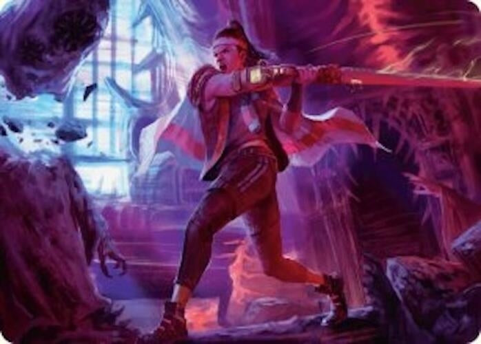 Diversion Specialist Art Card (13) (Art Series: Duskmourn: House of Horror)