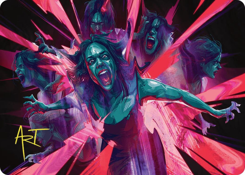 Waltz of Rage Art Card (Gold-Stamped Signature) (35) (Art Series: Duskmourn: House of Horror)