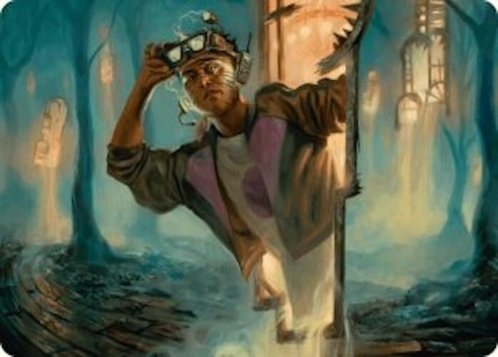 House Cartographer Art Card (15) (Art Series: Duskmourn: House of Horror)